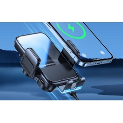 MAGNETYCZNY UCHWYT NA TELEFON WRAZ Z LADOWARKĄ INDUKCYJNĄ.