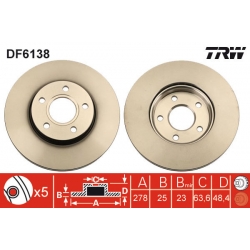 TARCZA HAMULCOWA TRW DF6138